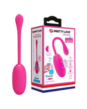 Віброяйце - Pretty Love Doreen Electric Shock Egg Pink (App)