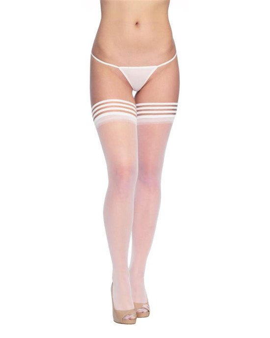 Панчохи - Stockings 5543 - white Панчохи - Stockings 5543 - white