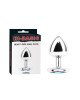 Анальна пробка - Hi-Basic Heart Gem Anal Plug Silver