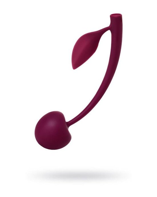 Вагінальні кульки - Wild cherry JOS pleasure ball with a ball inside and flexible tail Вагінальні кульки - Wild cherry JOS pleasure ball with a ball inside and flexible tail