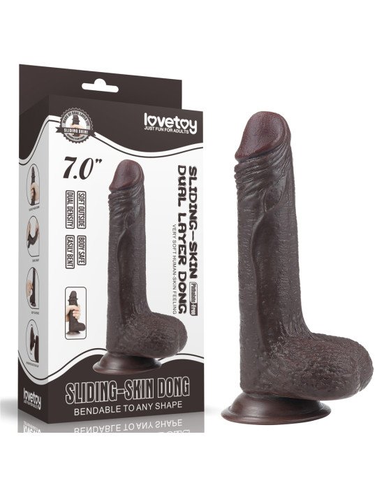Фалоімітатор - Sliding-Skin Dual Layer Dong 7 Фалоімітатор - Sliding-Skin Dual Layer Dong 7