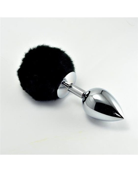 Анальна пробка - Heavy Metal Anal Plug Pompon L Black Анальна пробка - Heavy Metal Anal Plug Pompon L Black