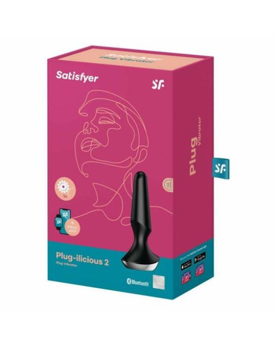 Анальна пробка - Satisfyer Plug-Ilicious 2 Black Анальна пробка - Satisfyer Plug-Ilicious 2 Black