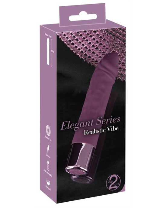 Вібратор - Elegant Series Realistic Vibe Вібратор - Elegant Series Realistic Vibe