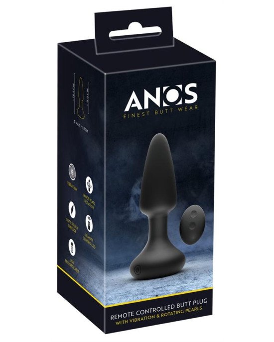 Анальна пробка - ANOS RC butt plug with vibration Analplug Анальна пробка - ANOS RC butt plug with vibration Analplug