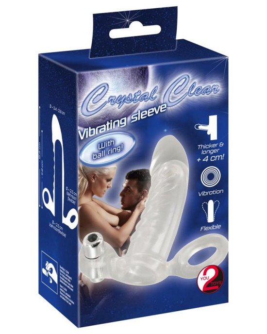 Насадка - Crystal Clear Vibrating Sleeve Насадка - Crystal Clear Vibrating Sleeve