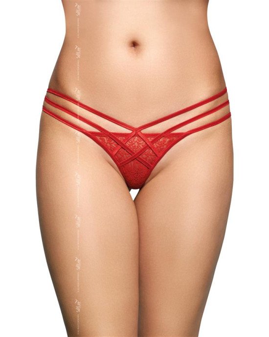 Жіночі стрінги - G-String 2492, red S/M Жіночі стрінги - G-String 2492, red S/M