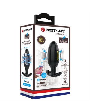Анальна пробка - Pretty Love Jefferson Anal Plug Black (App)