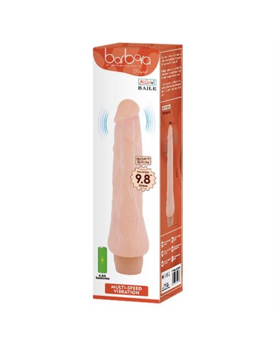 Вібратор - Barbara Dryad Multi Speed Real Vibrator 25 cm Flesh