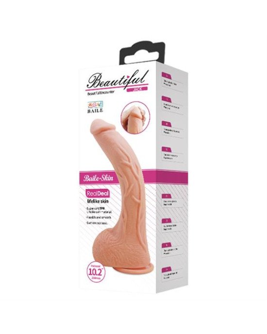Фалоімітатор - Beautiful Encounter Jack Real Dildo 25cm Flesh Фалоімітатор - Beautiful Encounter Jack Real Dildo 25cm Flesh
