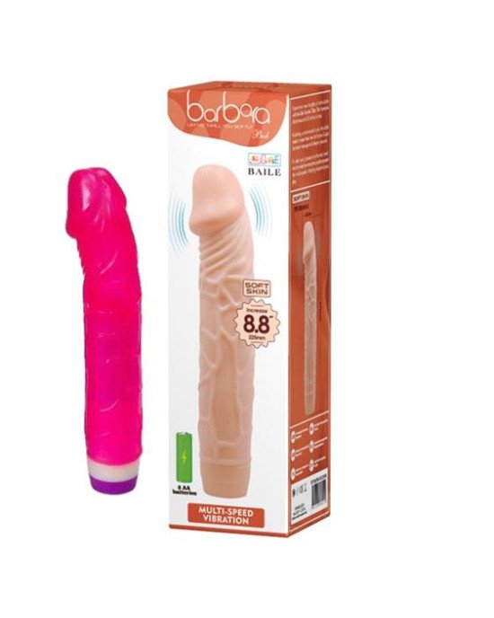 Вібратор - Barbara Bob Vibrator Pink, 22,5 см