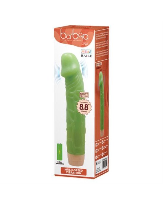 Вібратор - Barbara Bill Vibrator Green, 22,5 см Вібратор - Barbara Bill Vibrator Green, 22,5 см