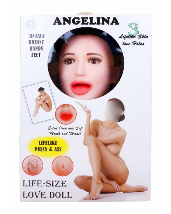Надувна секс лялька з вібрацією - Angelina 3D Надувна секс лялька з вібрацією - Angelina 3D