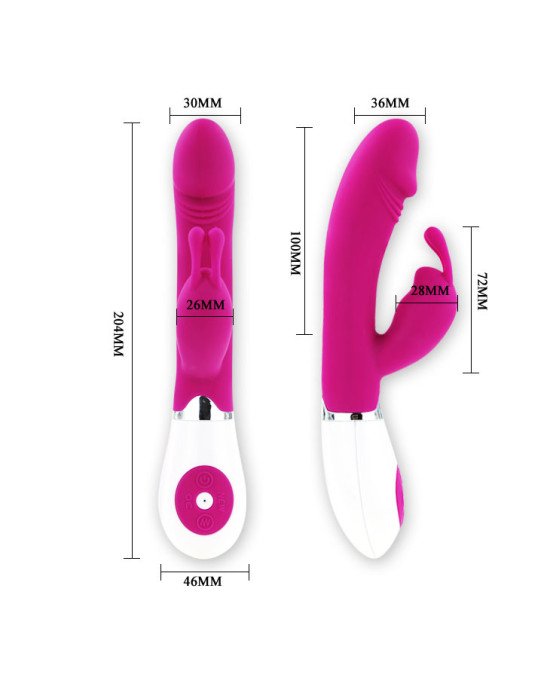 Вібратор - Pretty Love Gene Vibrator Light Pink Вібратор - Pretty Love Gene Vibrator Light Pink
