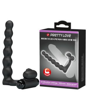 Насадка на член - Pretty Love Hercules Penis Sheath III Black