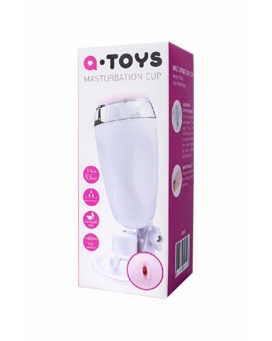 Реалістичний мастурбатор Toyfa A-Toys Coochy, TPR, білий, 21 см Реалістичний мастурбатор Toyfa A-Toys Coochy, TPR, білий, 21 см