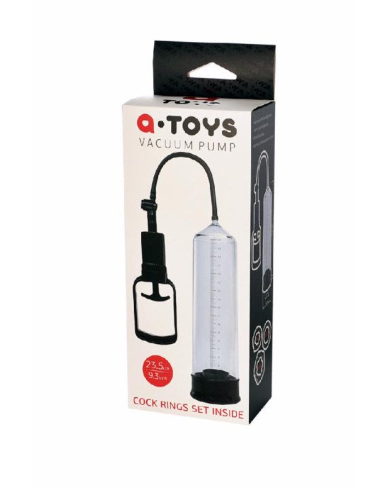 Помпа для пеніса Toyfa A-Toys, PVC, чорний, 23,5 см Помпа для пеніса Toyfa A-Toys, PVC, чорний, 23,5 см