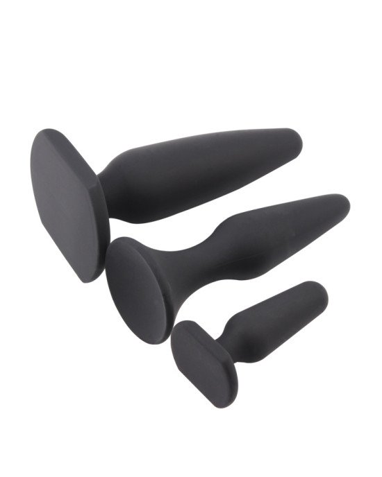 Набір анальних пробок - Black Mont Anal Trainer Kit Black Набір анальних пробок - Black Mont Anal Trainer Kit Black