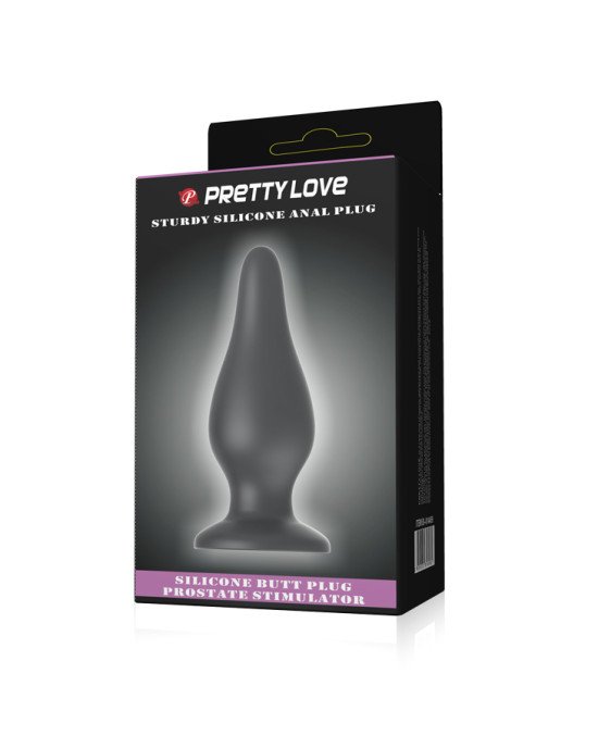 Анальна пробка - Pretty Love Sturdy Silicone Anal Plug Black