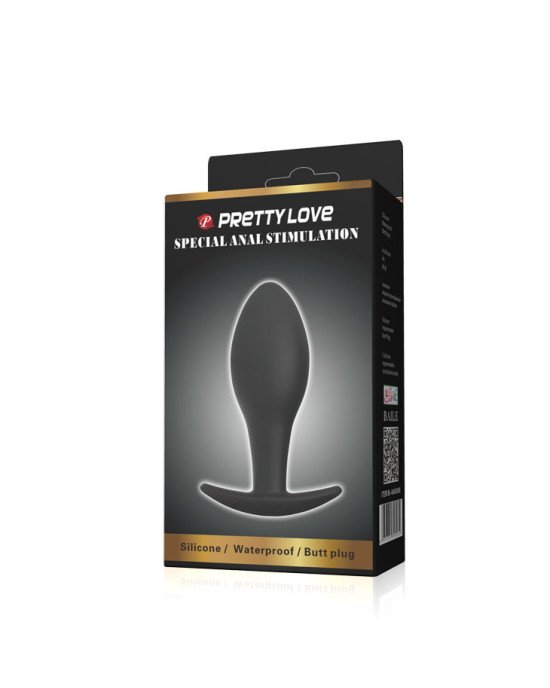 Анальна пробка - Pretty Love Round Anal Butt Plug Black Анальна пробка - Pretty Love Round Anal Butt Plug Black