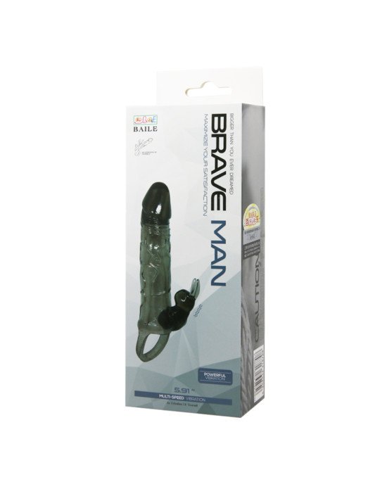 Насадка на член - Brave Man Vibrating Penis Sleeve 5,91 Насадка на член - Brave Man Vibrating Penis Sleeve 5,91