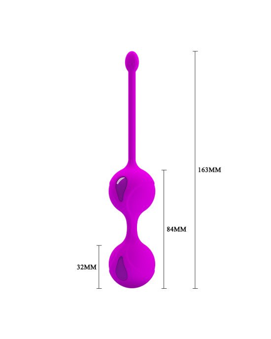 Вагінальні кульки - Pretty Love Kegel Tighten Up II Purple Вагінальні кульки - Pretty Love Kegel Tighten Up II Purple