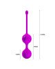 Вагінальні кульки - Pretty Love Kegel Tighten Up II Purple Вагінальні кульки - Pretty Love Kegel Tighten Up II Purple