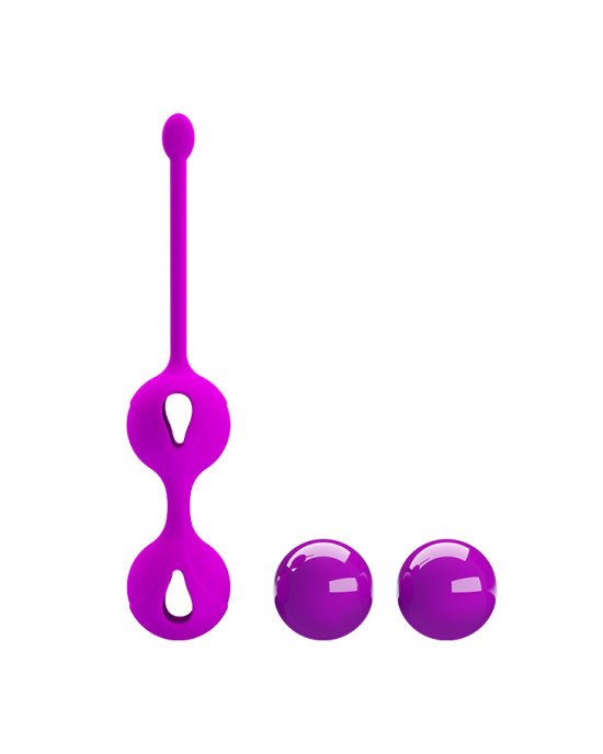 Вагінальні кульки - Pretty Love Kegel Tighten Up II Purple Вагінальні кульки - Pretty Love Kegel Tighten Up II Purple