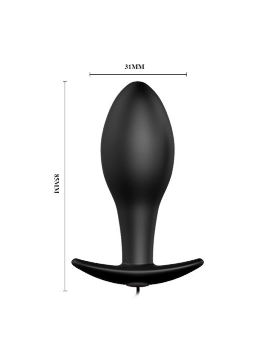 Анальна пробка - Pretty Love Special Anal Stimulation Vibrating Butt Plug Black Анальна пробка - Pretty Love Special Anal Stimulation Vibrating Butt Plug Black
