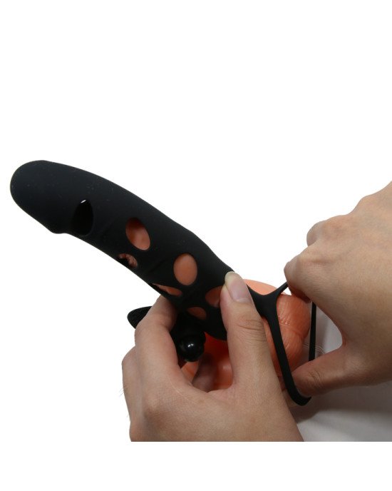 Насадка на член - Pretty Love Penis Sleeve With Ball Strap 5.98 Насадка на член - Pretty Love Penis Sleeve With Ball Strap 5.98