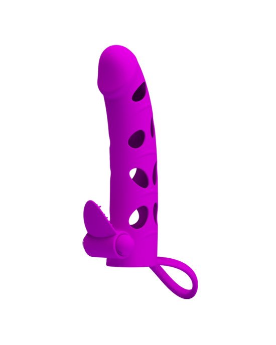 Насадка на член - Pretty Love Vibrating Penis Sleeve With Ball Strap 6 Насадка на член - Pretty Love Vibrating Penis Sleeve With Ball Strap 6