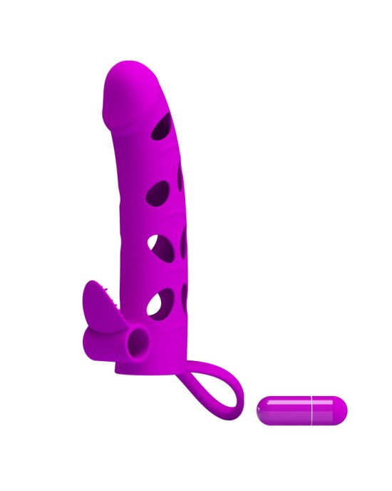Насадка на член - Pretty Love Vibrating Penis Sleeve With Ball Strap 6 Насадка на член - Pretty Love Vibrating Penis Sleeve With Ball Strap 6