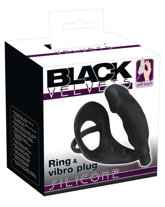 Ерекційне кільце - Black Velvets Penisring Mit Vibration Ерекційне кільце - Black Velvets Penisring Mit Vibration