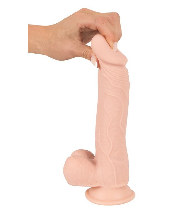 Фалоімітатор з мошонкою - Nature Skin Medium Bendable Dildo Фалоімітатор з мошонкою - Nature Skin Medium Bendable Dildo