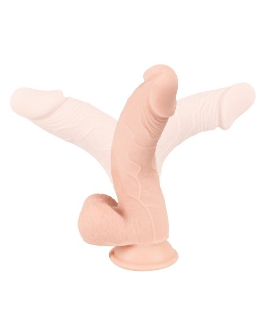 Фалоімітатор з мошонкою - Nature Skin Medium Bendable Dildo Фалоімітатор з мошонкою - Nature Skin Medium Bendable Dildo