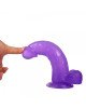 Фалоімітатор з мошонкою - Jelly Studs Crystal Dildo Large 8