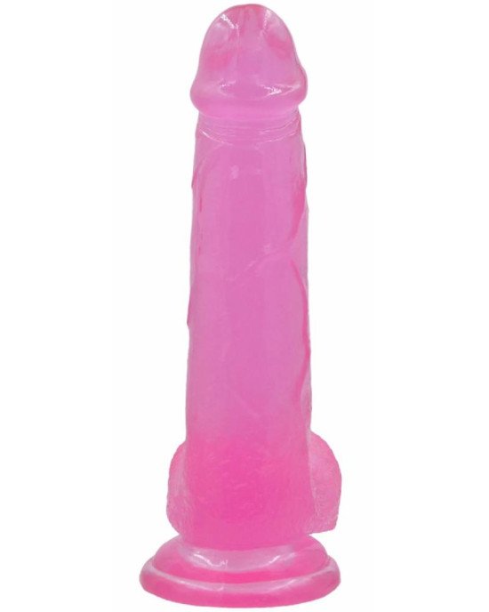 Фалоімітатор з мошонкою - Jelly Studs Crystal Dildo Large 8 Фалоімітатор з мошонкою - Jelly Studs Crystal Dildo Large 8