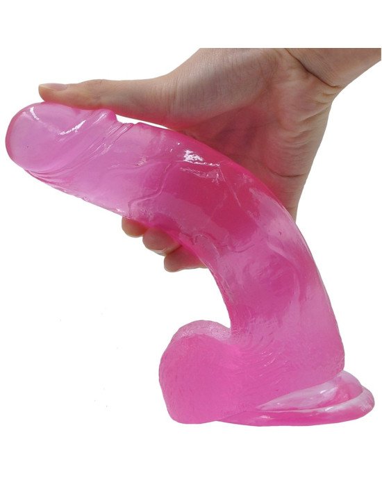 Фалоімітатор з мошонкою - Jelly Studs Crystal Dildo Large 8 Фалоімітатор з мошонкою - Jelly Studs Crystal Dildo Large 8