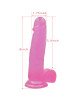 Фалоімітатор з мошонкою - Jelly Studs Crystal Dildo Large 8 Фалоімітатор з мошонкою - Jelly Studs Crystal Dildo Large 8