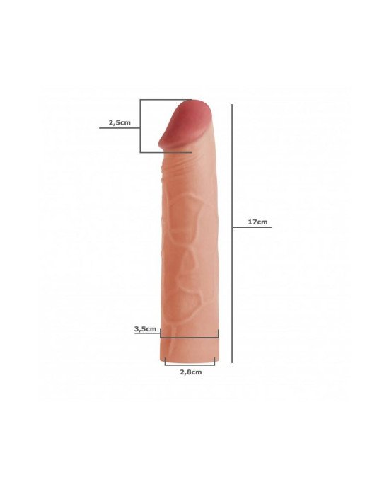 Насадка на член - Pleasure X-Tender Penis Sleeve Add 1 Насадка на член - Pleasure X-Tender Penis Sleeve Add 1
