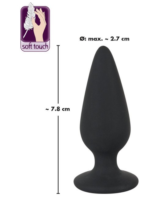 Анальна пробка - Black Velvets Heavy Plug Small Анальна пробка - Black Velvets Heavy Plug Small