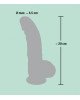 Фалоімітатор з мошонкою - Medical Silicone Dildo, 20 см Фалоімітатор з мошонкою - Medical Silicone Dildo, 20 см