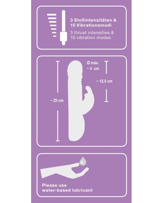 Hi-tech вібратор - Sweet Smile Push Vibrator