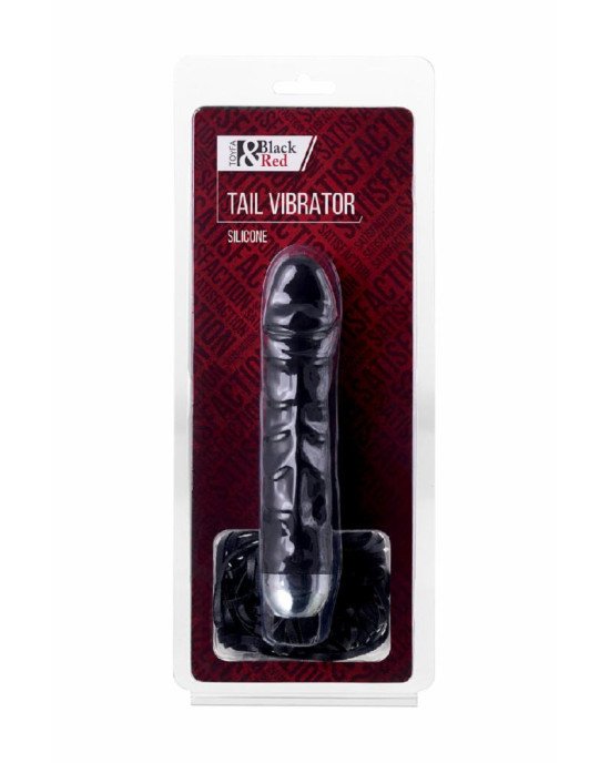 Вібратор-батіг - Black & Red By Toyfa, 6 режимів вібрації, силікон, 16 см, ø 3,5 см Вібратор-батіг - Black & Red By Toyfa, 6 режимів вібрації, силікон, 16 см, ø 3,5 см