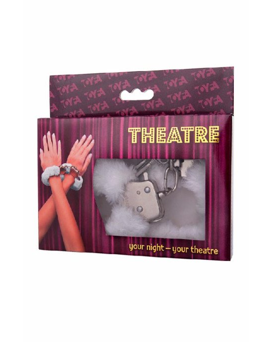 Наручники Toyfa Theatre, хутряні, білі, 28 см Наручники Toyfa Theatre, хутряні, білі, 28 см