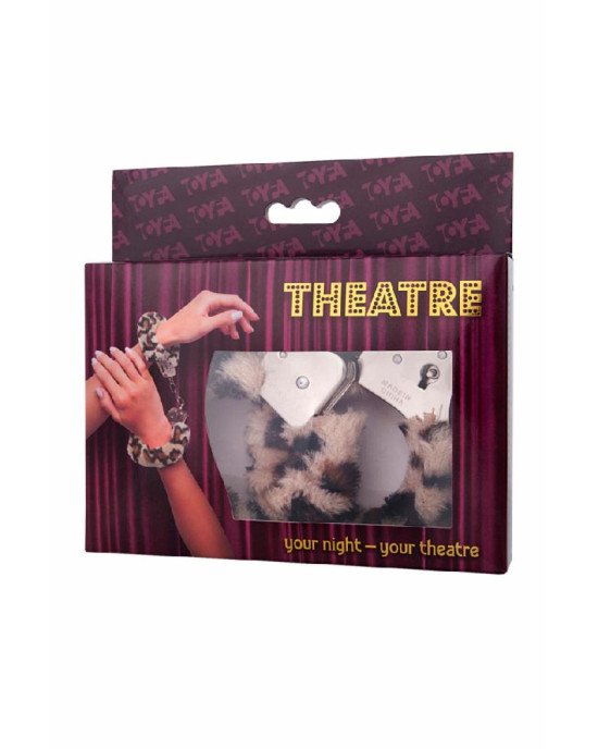 Наручники Toyfa Theatre, хутряні, леопардові, 28 см Наручники Toyfa Theatre, хутряні, леопардові, 28 см