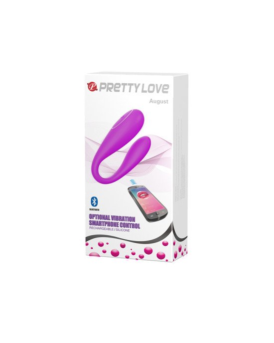Вібратор - Pretty Love August Stimulator Purple (App)