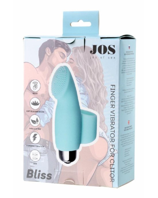 Вібронасадка на палець для кліторальної стимуляції JOS Bliss, силікон, м'ятна, 9 см Вібронасадка на палець для кліторальної стимуляції JOS Bliss, силікон, м'ятна, 9 см