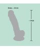 Фалоімітатор з мошонкою - Medical Silicone Dildo, 21 см Фалоімітатор з мошонкою - Medical Silicone Dildo, 21 см