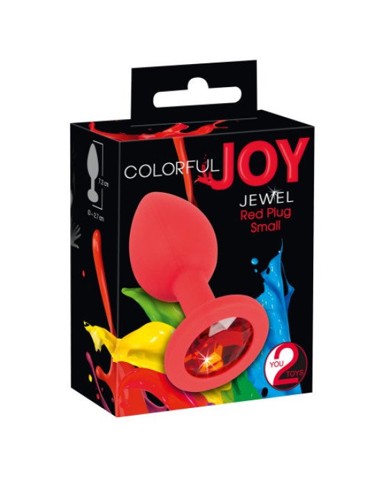 Анальна пробка - Colorful Joy Jewel Red Plug Small Анальна пробка - Colorful Joy Jewel Red Plug Small